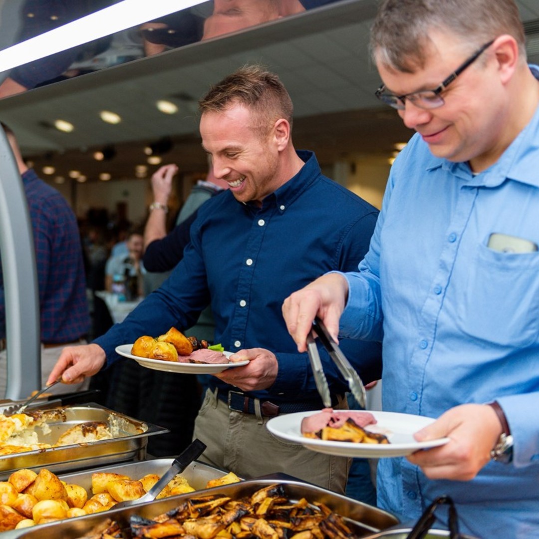 Guests enjoying pre-match dining carvery at Sandy Park