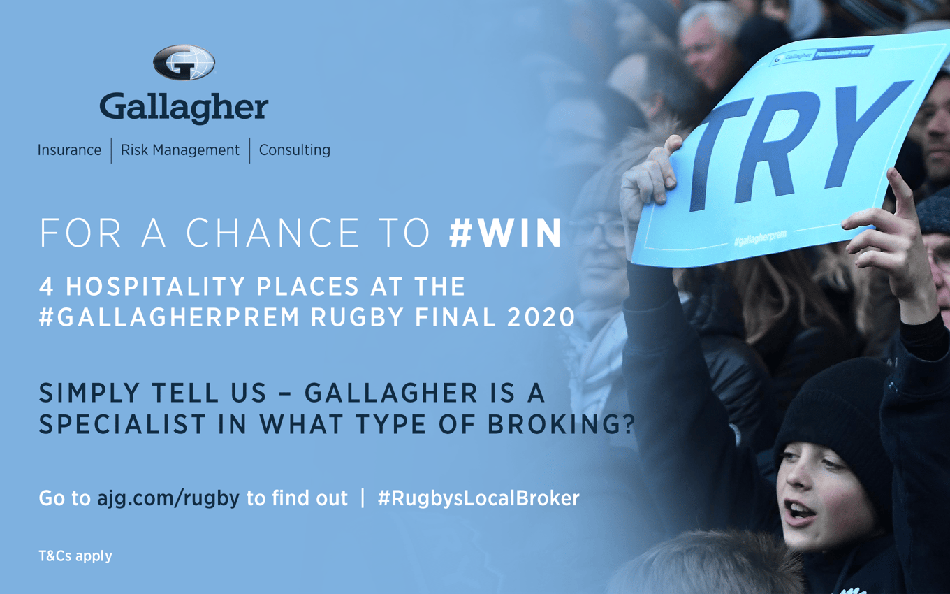 Win Hospitality Tickets to the Gallagher Premiership Final