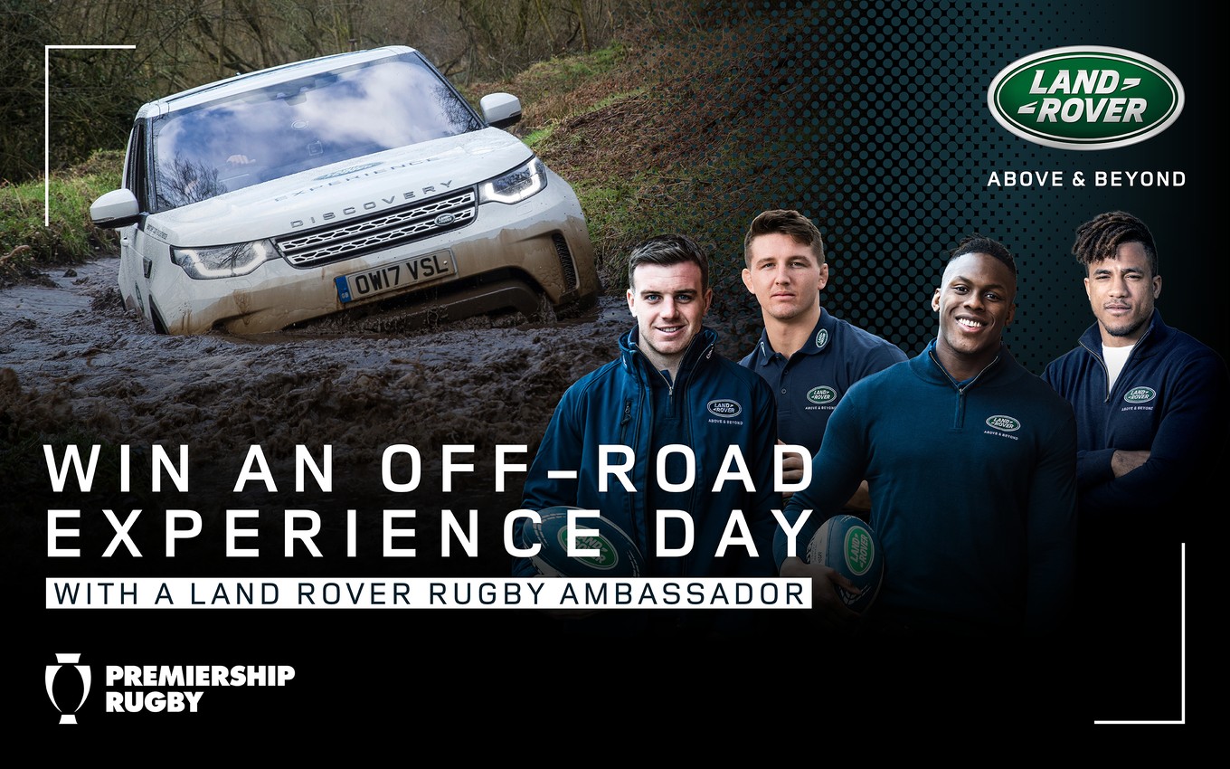 Win an off-road driving experience day with a Land Rover rugby ambassador