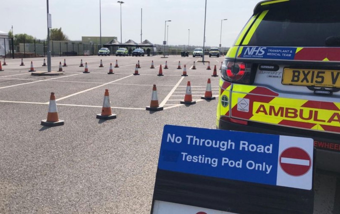 COVID-19 Testing Centre set-up at Sandy Park