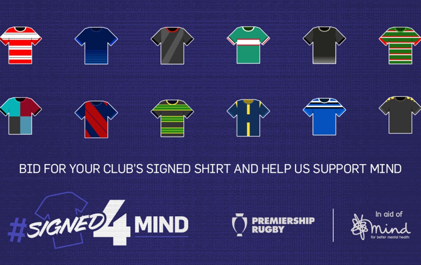 Signed 4 Mind - Premiership shirts auction