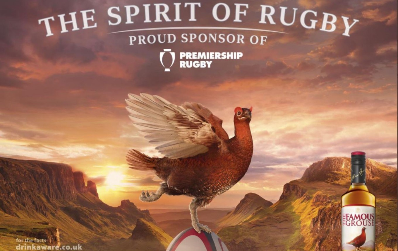 Prem Rugby add Famous Grouse