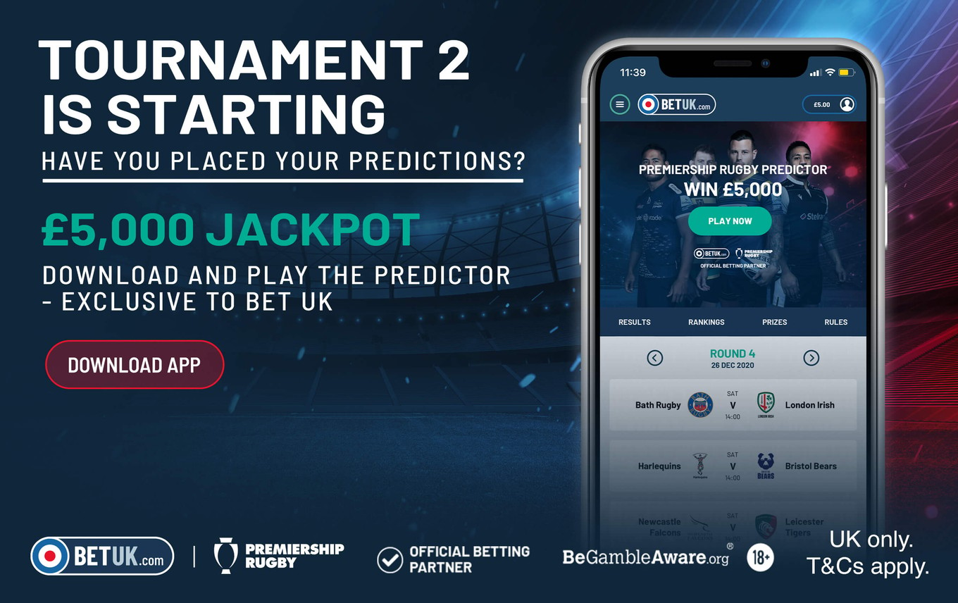 Tournament Two of the official Premiership Rugby predictor game begins