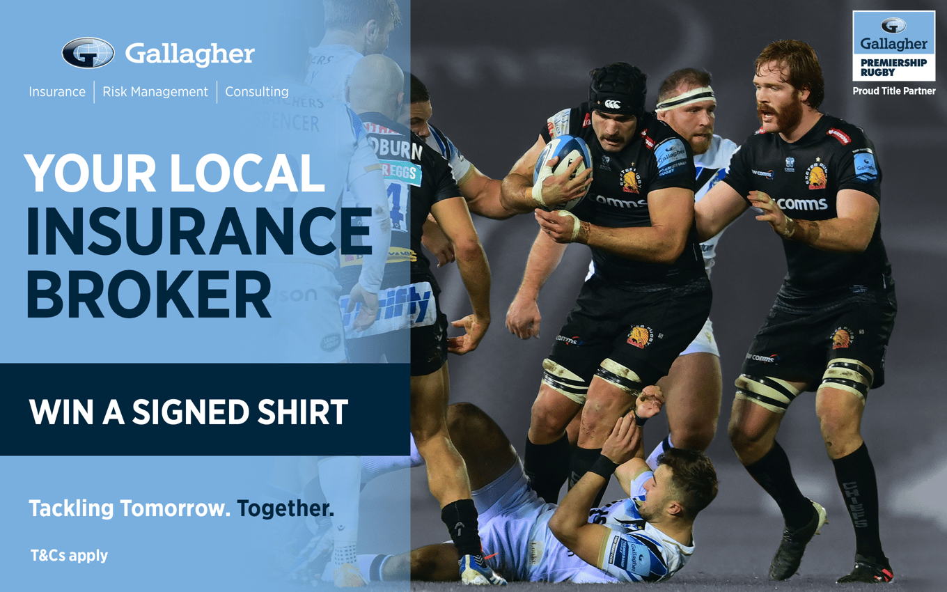 Win a signed shirt from Gallagher, your local insurance broker