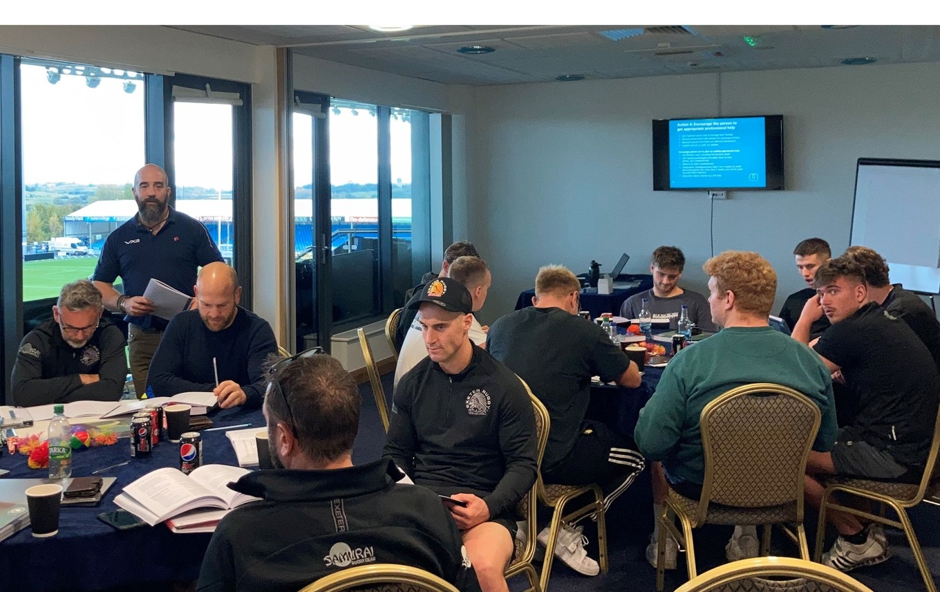 RPA hold Mental Health First Aid Training Course with Exeter Chiefs 