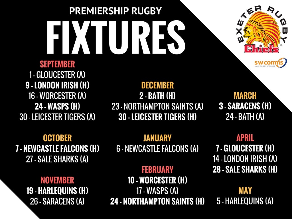 New Premiership fixtures confirmed