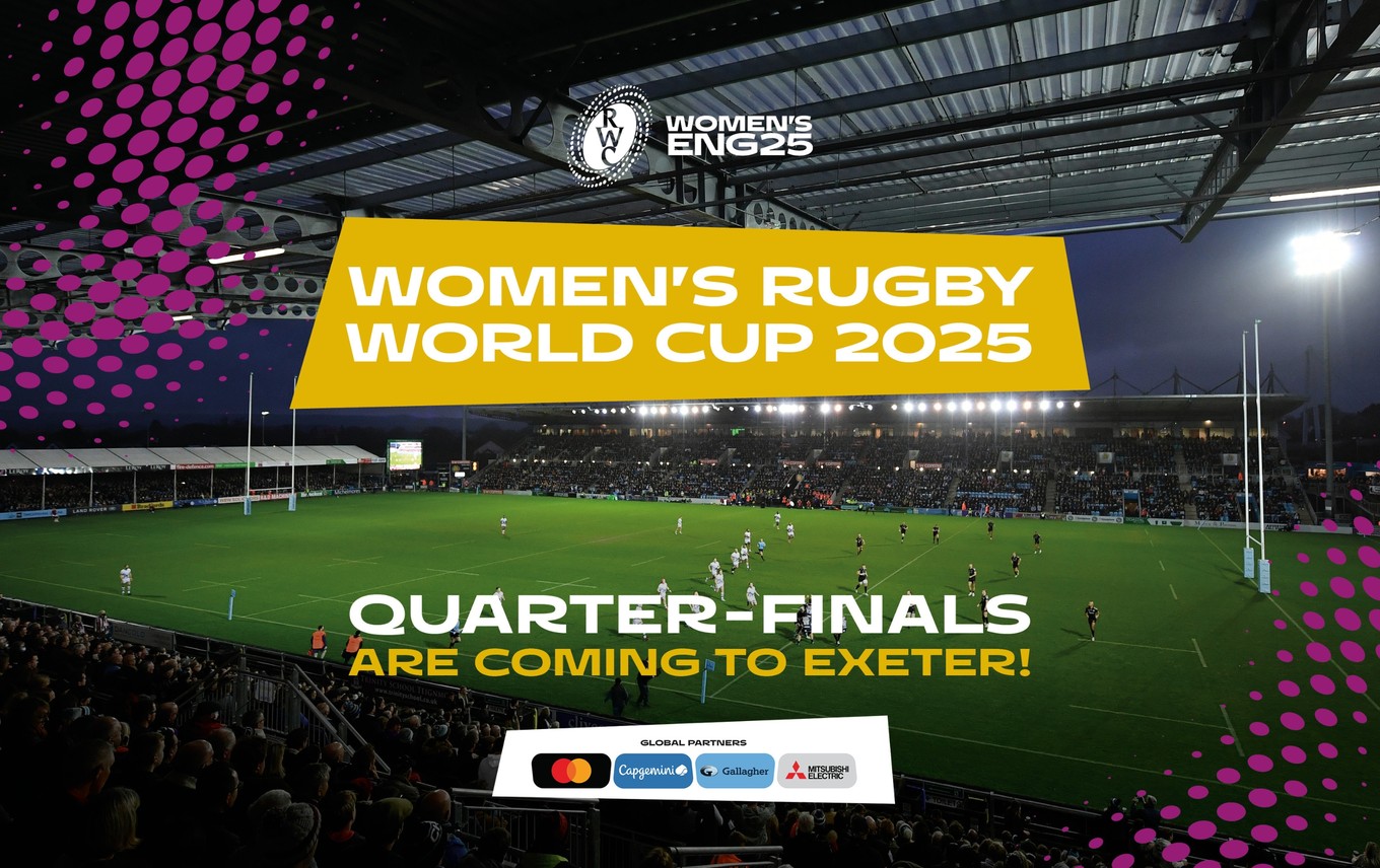 Women's Rugby World Cup Quarter Finals coming to Exeter