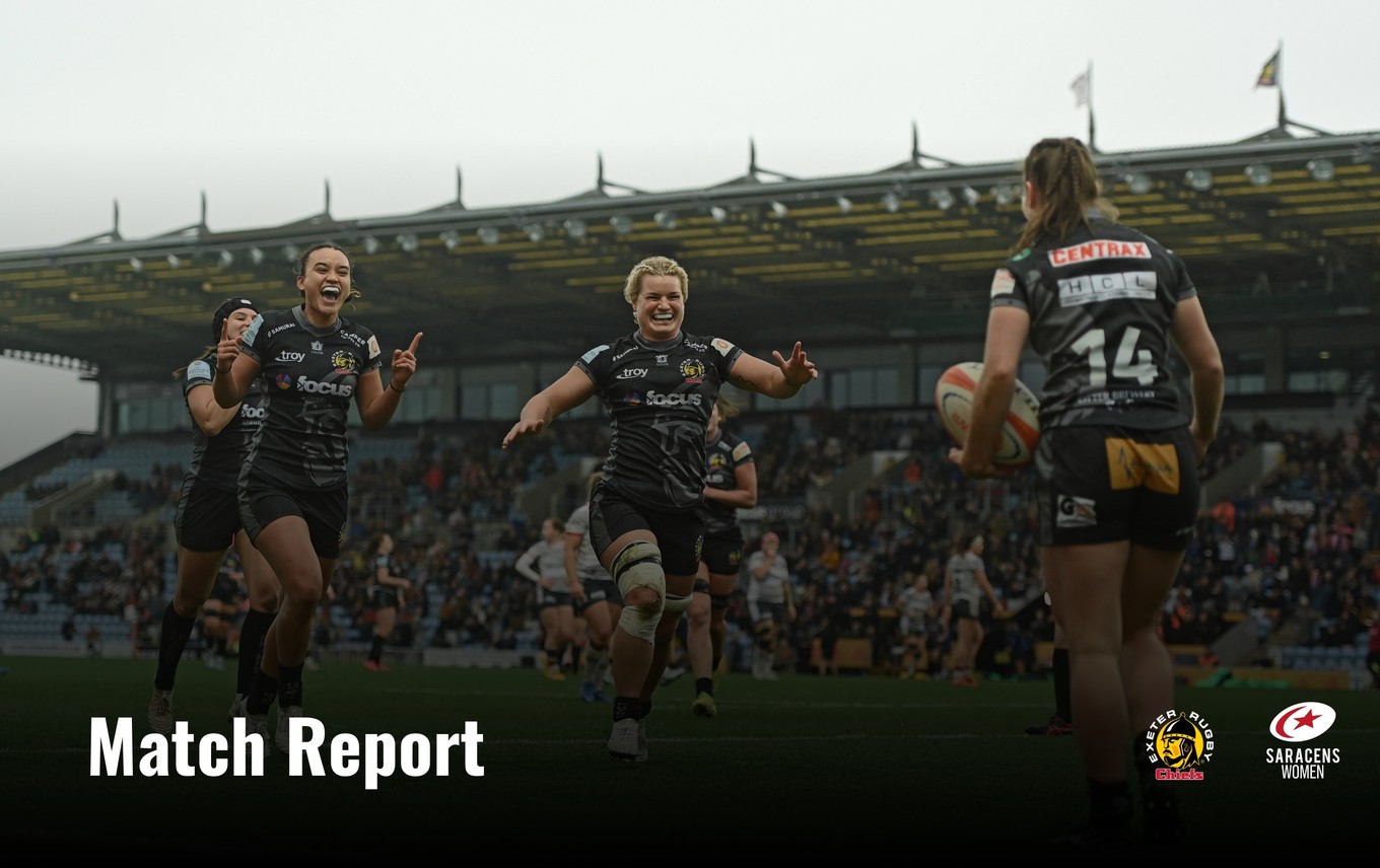 Match report: Exeter Chiefs Women 29 - 12 Saracens Women