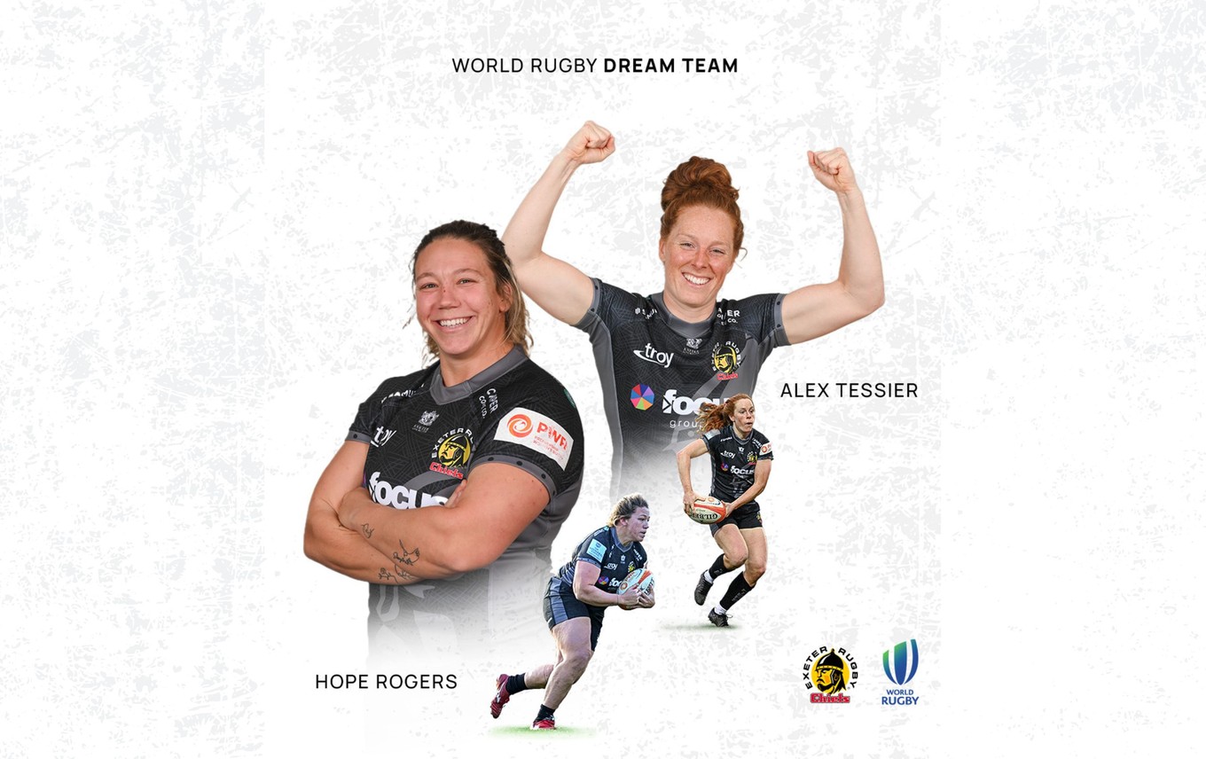 Rogers and Tessier Named in World Rugby Women's 15s Dream Team of the Year 2024