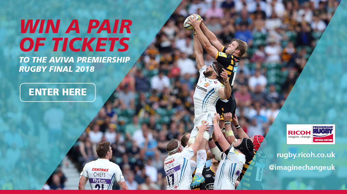 Win Premiership Rugby Final Tickets with Ricoh